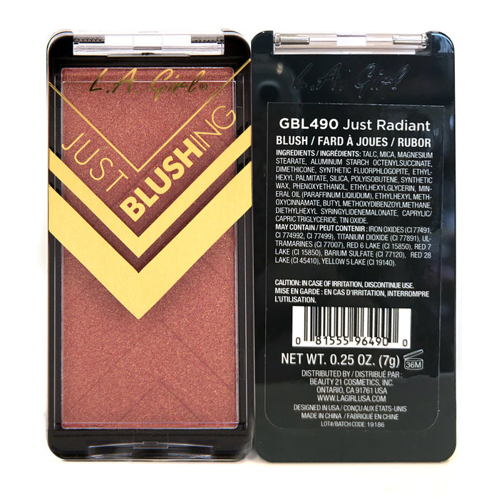 Colorete - Juste rougissant - L.A. Girl : Just Radiant - 2