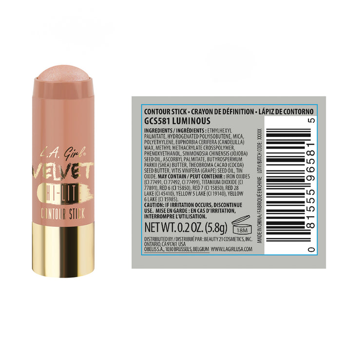 Stick Contour Visage - Stick Contour Velours - L.A. Girl : Luminous - 2