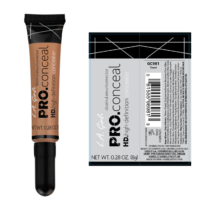 Corrector Líquido - Anti-cernes Pro Conceal Hd - L.A. Girl : Toast - 2