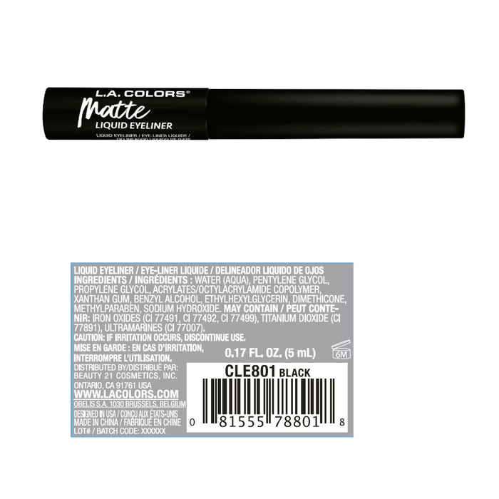Eyeliner liquide - L.A. Colors : Black - 2