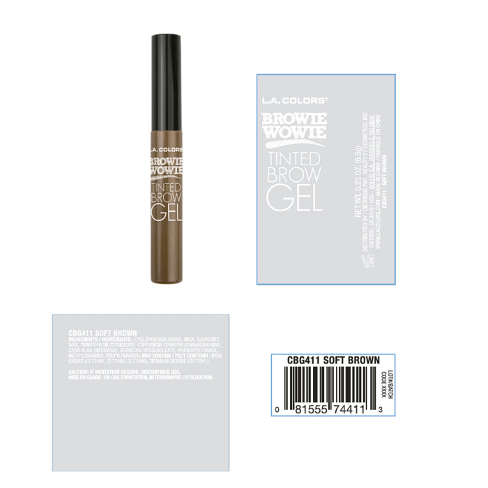 Browie Wowie Gel Fixateur Sourcils - L.A. Colors : Soft Brown - 2