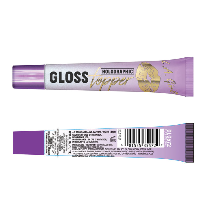 Brillant à lèvres holographique Gloss Topper - L.A. Girl : Flashing Opal - 3