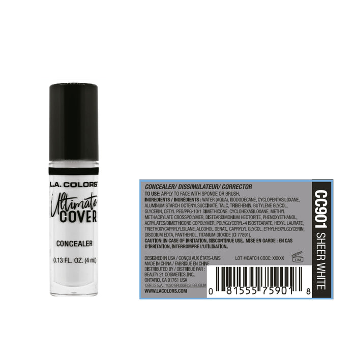 Correcteur Ultimate Cover - L.A. Colors : Sheer White - 3