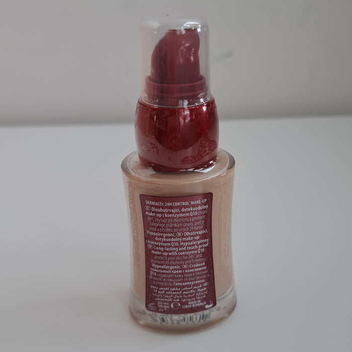 Maquillage longue tenue avec Q10 - 24 H Control Long Lasting - Dermacol : Base de maquillaje 24h control long lasting - 01 - 4