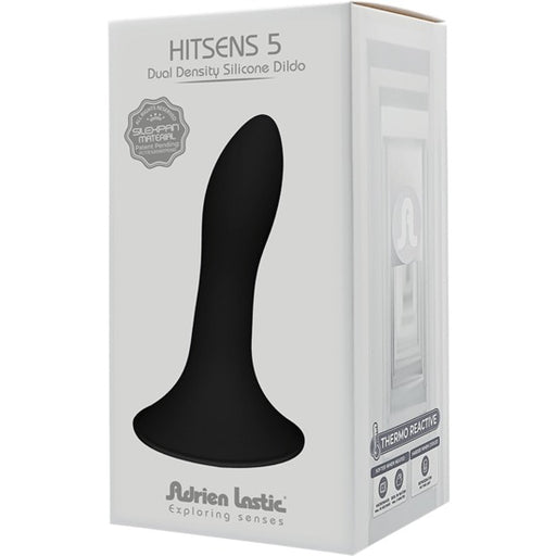Hitsens 5 - Gode en silicone double densité noir - Adrien Lastic - 2