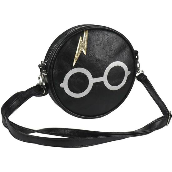 Sac bandoulière en simili cuir Harry Potter noir - Cerdá - 1