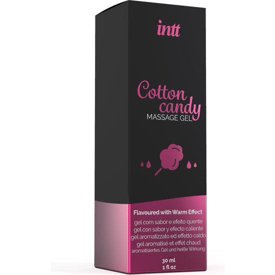 Gel de massage comestible au parfum de barbe à papa - 30ml - Intt - 3