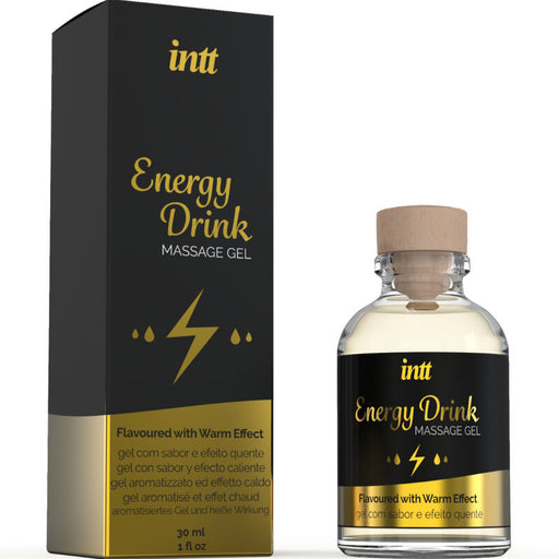 Gel de massage comestible saveur boisson énergisante - 30ml - Intt - 1