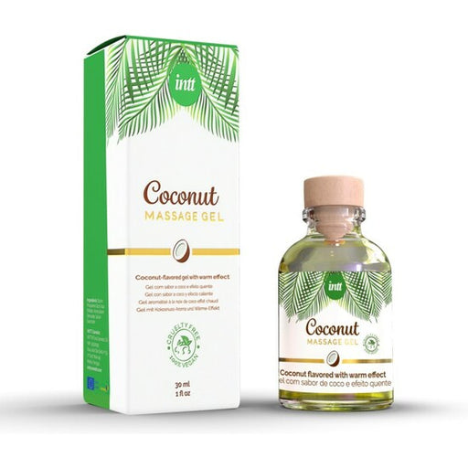 Gel de massage végétalien comestible Coco 30ml - Intt - 1