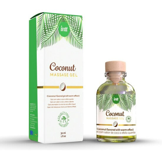 Gel de massage végétalien comestible Coco 30ml - Intt - 1