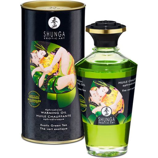 Huile Effet Chaleur Thé Vert 100 ml - Shunga - 1