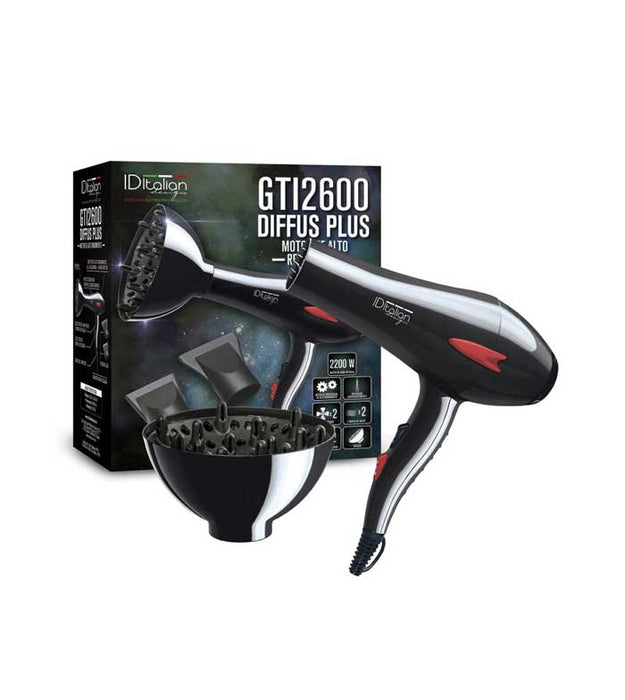 Sèche-cheveux Professionnel 2600 avec Diffuseur Plus - Id Italian Design - 1