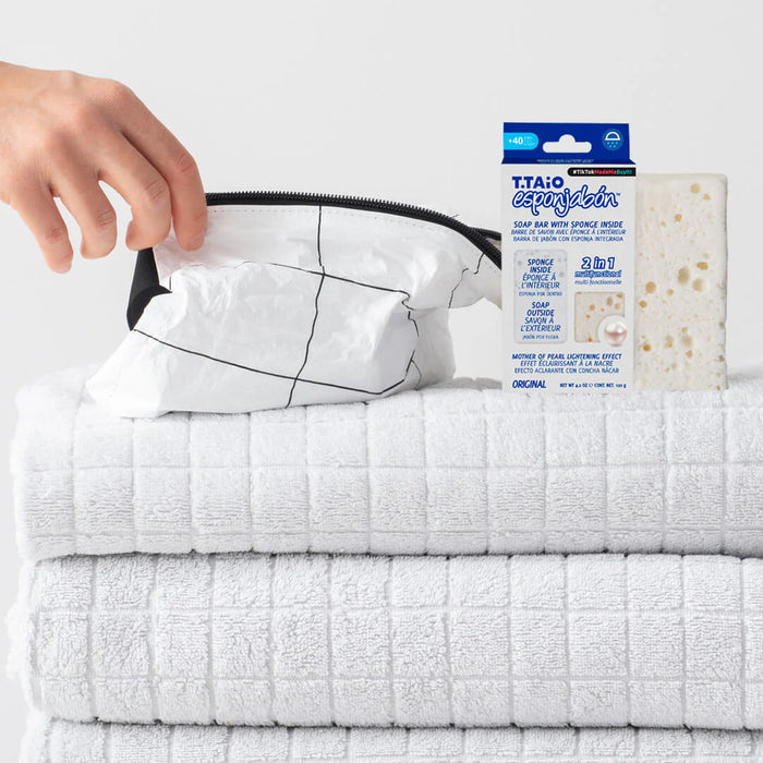 ÉpongeSavon - Éponge + Savon 2 en 1 - 120 grammes - T.taio : Perla - 3