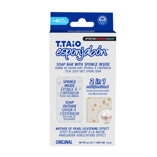 ÉpongeSavon - Éponge + Savon 2 en 1 - 120 grammes - T.taio : Perla - 1