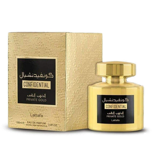 Eau de Parfum Unisex Confidential Gold Private 100 ml - Lattafa - 1