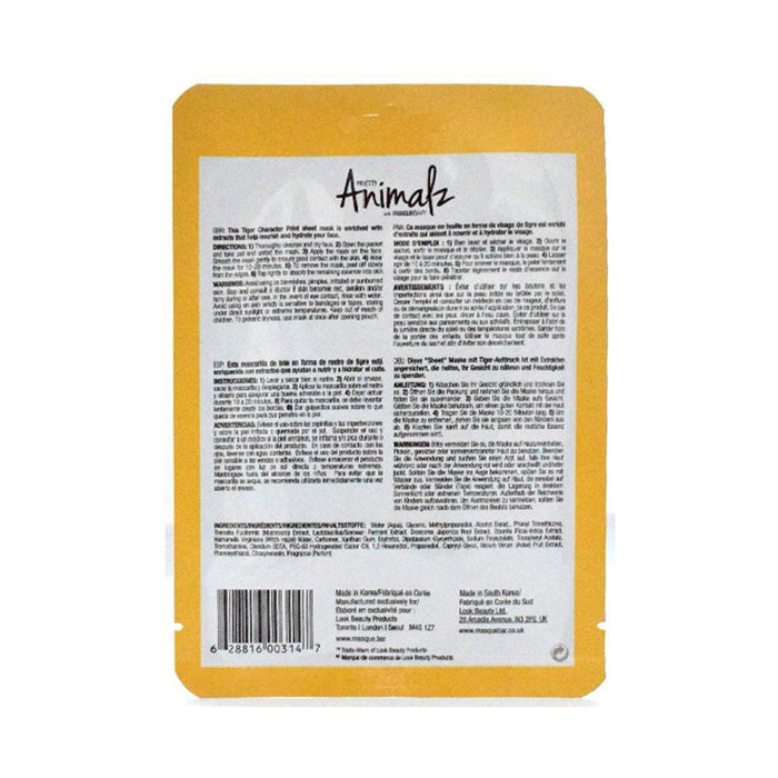 Masque Visage Tigre Hydratant - Animalz - 2