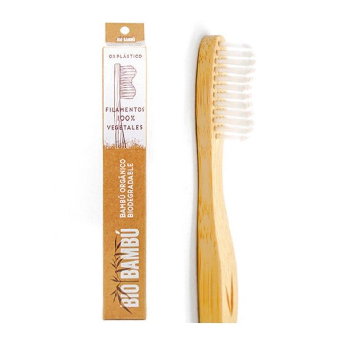 Brosse à dents adulte 0% plastique. Dureté douce-moyenne - Biobambú - 1