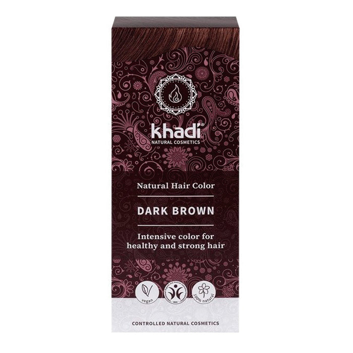 Couleur à base de plantes brun foncé. 100 grammes - Khadi - 1
