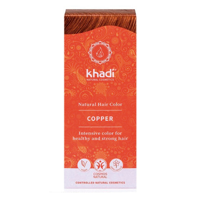 Cuivre de couleur à base de plantes. Couleur brillante entre le blond et le rougeâtre. 100 grammes - Khadi - 1