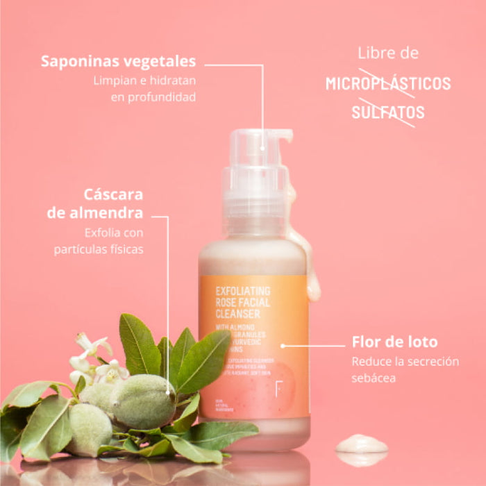 Nettoyant Visage Exfoliant - Nettoyant Visage Exfoliant à la Rose 100ml - Freshly Cosmetics - 2