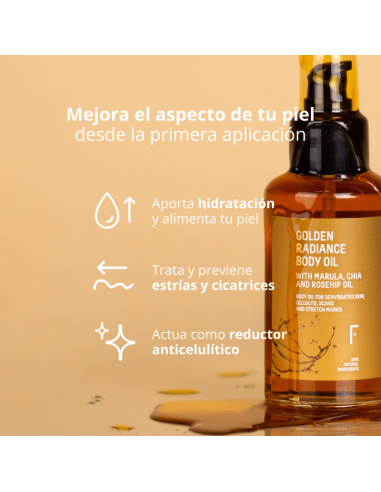 Huile pour le corps Golden Radiance - Freshly Cosmetics - 4