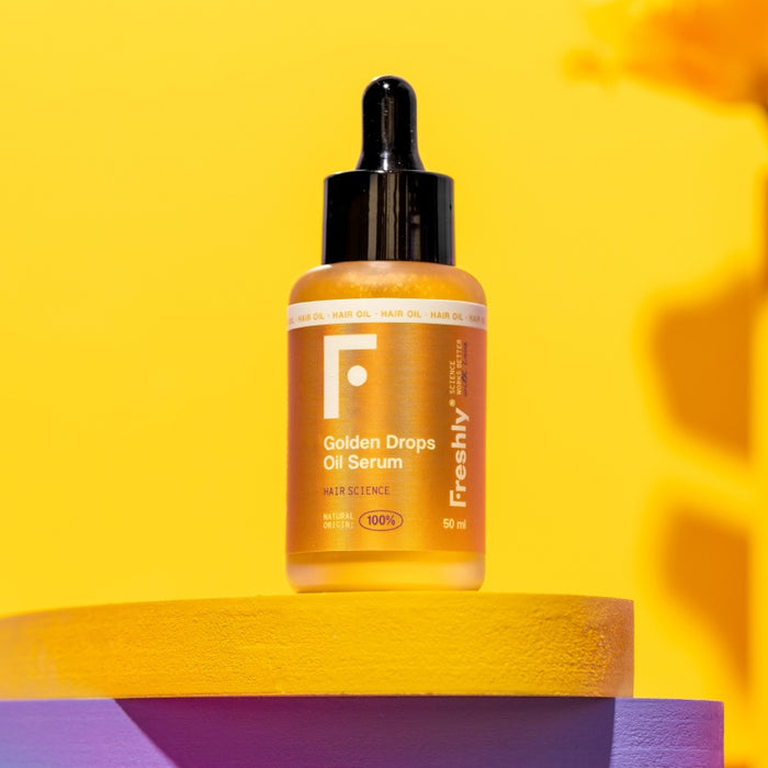Huile capillaire Golden Drops 50ml - Freshly Cosmetics - 4