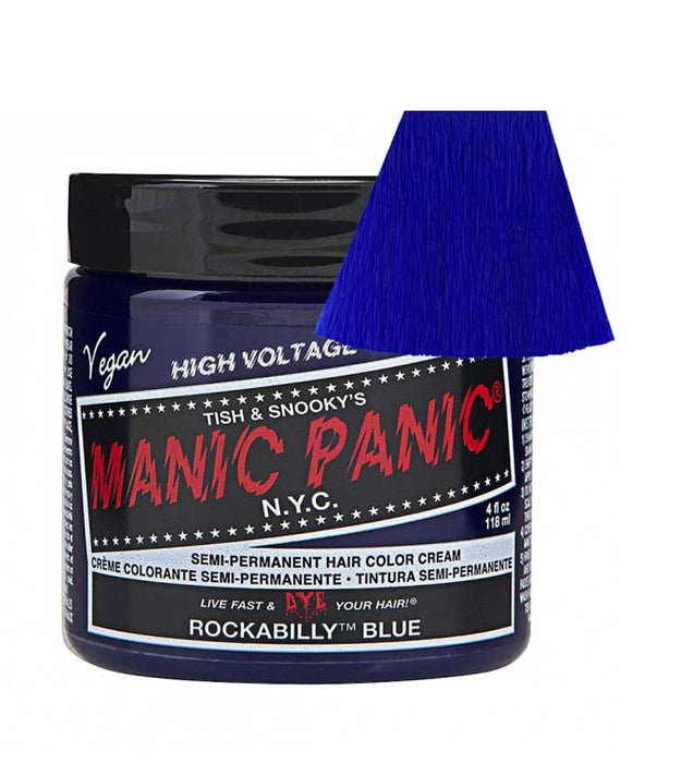 Teinture semi-permanente Classic 118ml - Manic Panic : Rockabilly Blue - 1