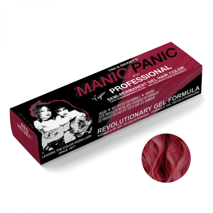 Teinture fantaisie semi-permanente professionnelle 90ml - Manic Panic: Red Velvet - 1