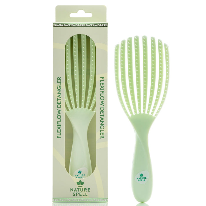 Brosse démêlante Flexiflow - Couleur verte pastel - Nature Spell - 1