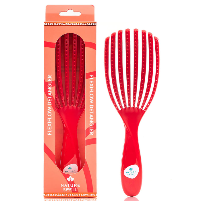 Brosse Flexiflow Démêlante - Couleur Rouge - Nature Spell - 1