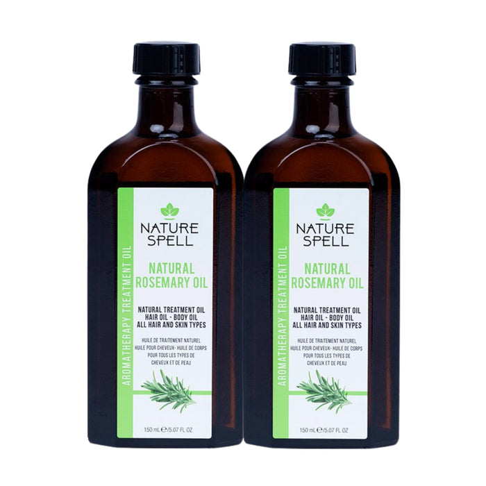 Pack 2 Huile de Romarin pour Cheveux et Peau - Stimulant et Apaisant - Nature Spell - 1