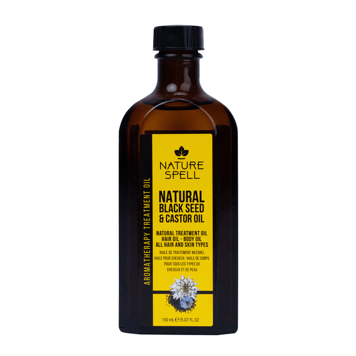 Aceite Capilar-corporal - Huile de nigelle et de ricin pour cheveux et peau 150 ml - Nature Spell - 1
