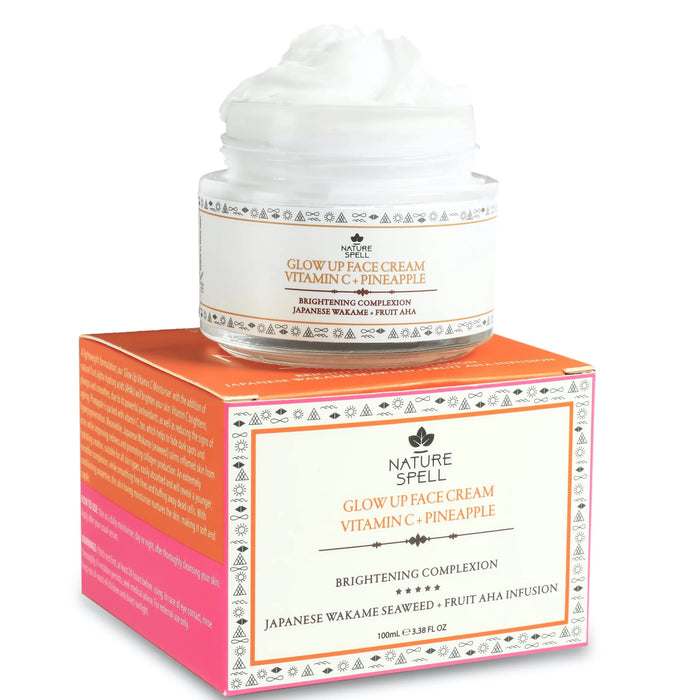 crème hydratante pour le visage à la vitamine C et à l'ananas 150 ml - Nature Spell - 1