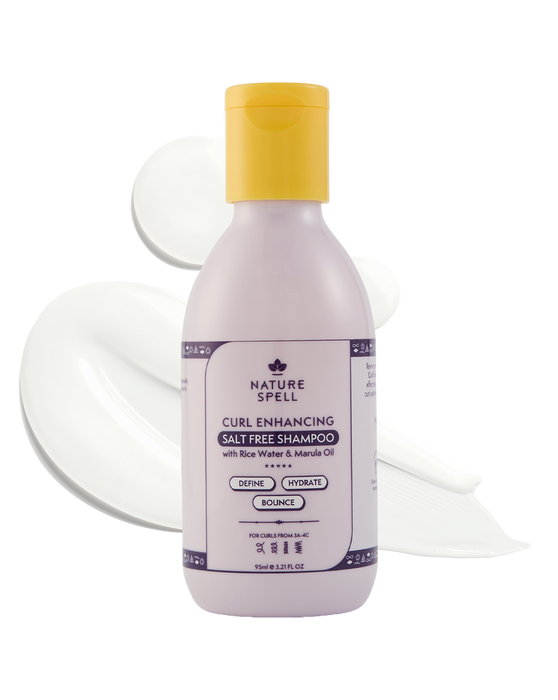 Curl Enhancing Salt Free Shampoo - Travel Size - 95 ml - Nature Spell - 1