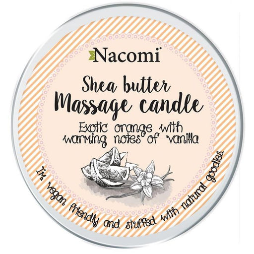 Bougie de Massage au Beurre de Karité - Orange Exotique aux Notes Vanillées - Nacomi - 1