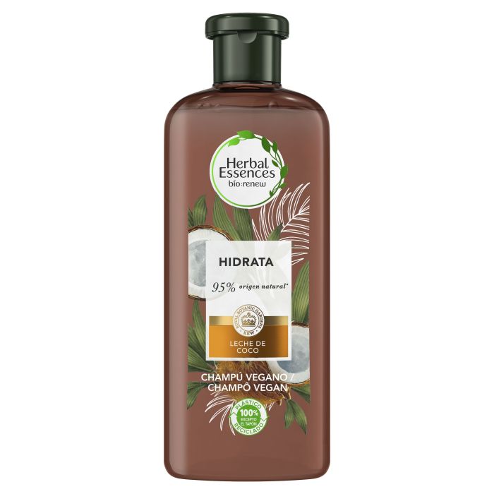 Shampooing détox à la noix de coco Bio Hydrate 0% 400 ml - Herbal Essences - 1