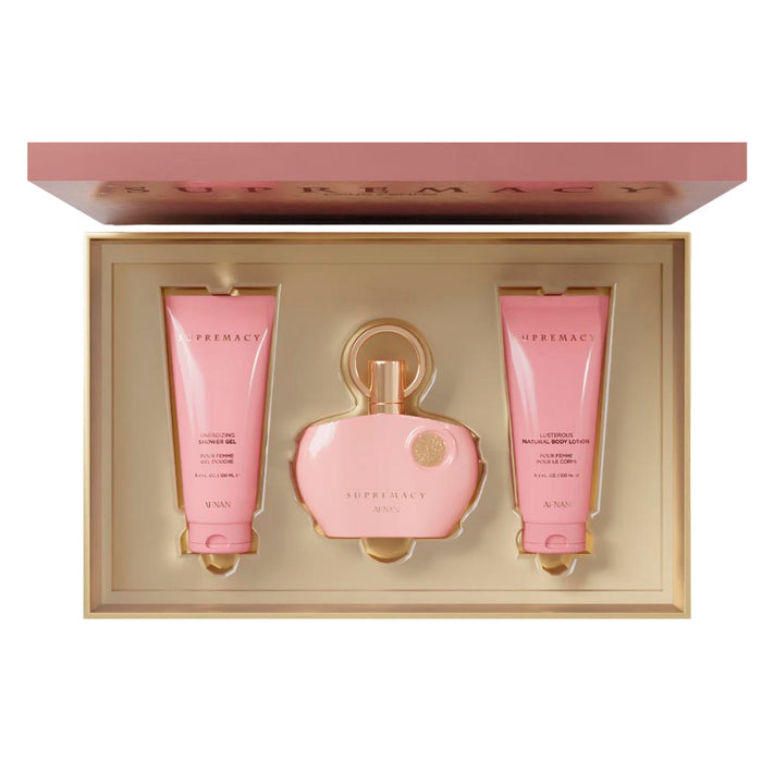 Suprématie Eau de Parfum Pour Femme 100ml + Gel Douche 100ml + Lotion Corporelle Parfumée 100ml - Afnan - 1