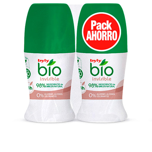 Bio Naturel 0% Déodorant Roll-on Invisible Lot de 2 X 50 ml - Byly - 1