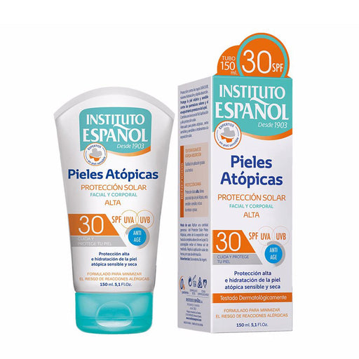 Peau atopique Protection solaire visage et corps SPF30 150 ml - Instituto Español - 1