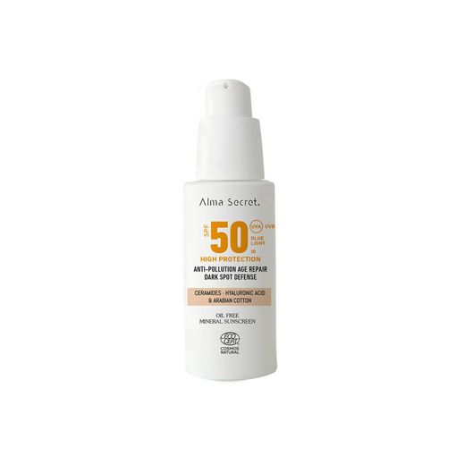 Crème Solaire Visage teintée SPF50 : Sable 50 ml - Alma Secret - 1