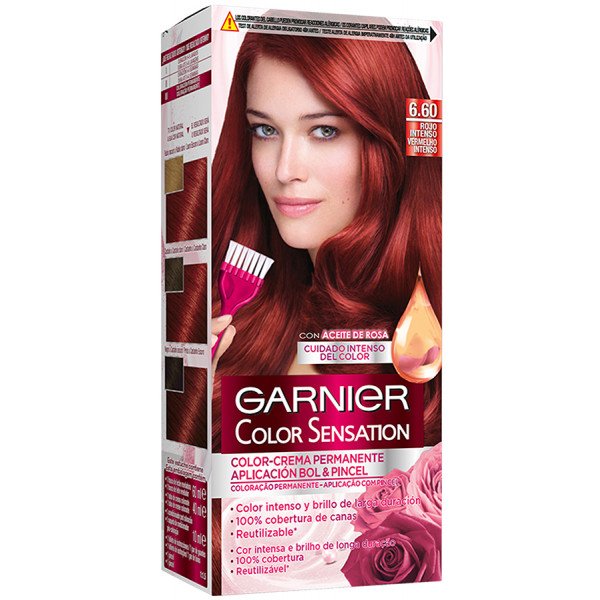 Coloration Permanente Color Sensation 6.60 Rouge Intense - Garnier - 2