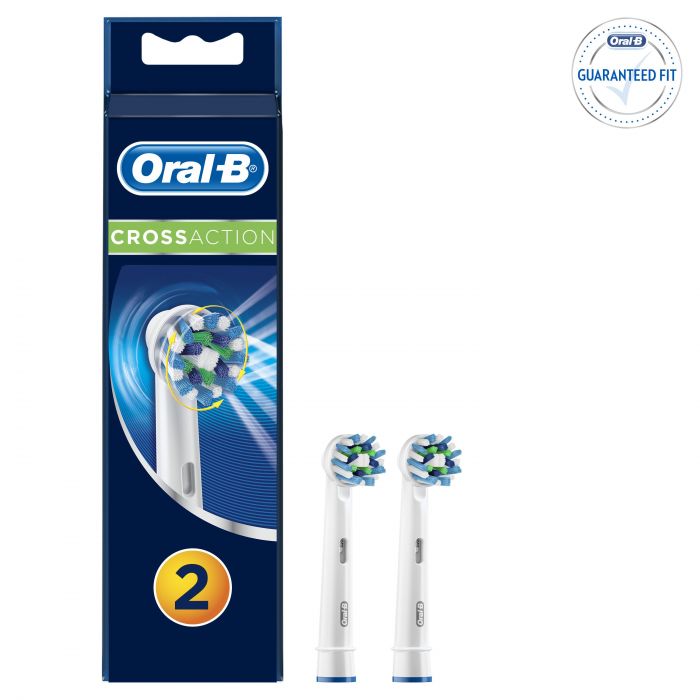 Recharges de Têtes de Brosse à Dents Électrique CrossAction - Oral-b : 2 unidades - 1