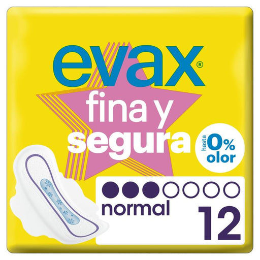 Compresas Normal Alas Fina&segura 12 Uds - Evax - 1
