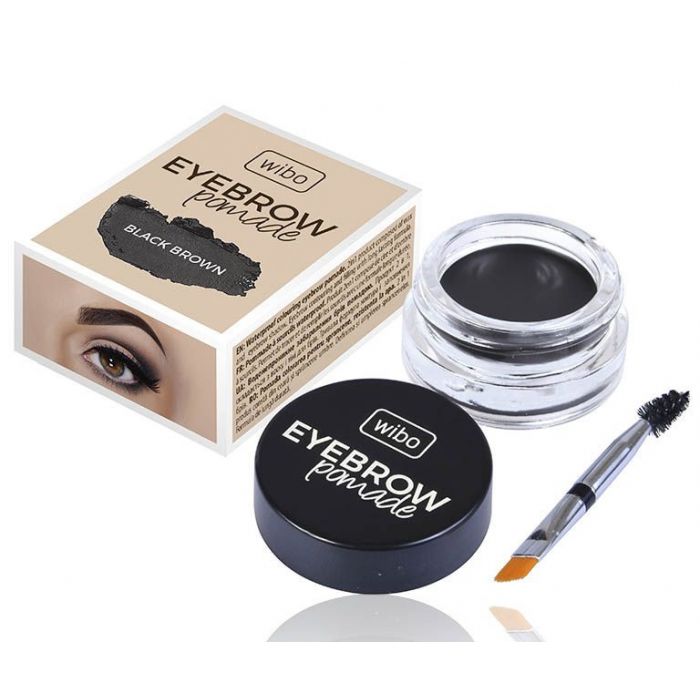 Crema para Cejas Pommade Sourcils Hydrofuge - Wibo : 3 Black Brown - 1