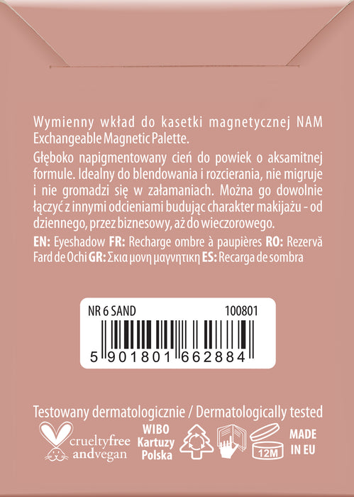 Eyeshadow - Matte - Sombra individual - Nam : nr 6 - 2