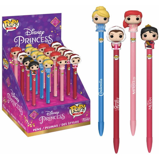 Stylo Topper Disney Princess - Funko: Kit 16 Bolígrafos - 4 Princesas - 1