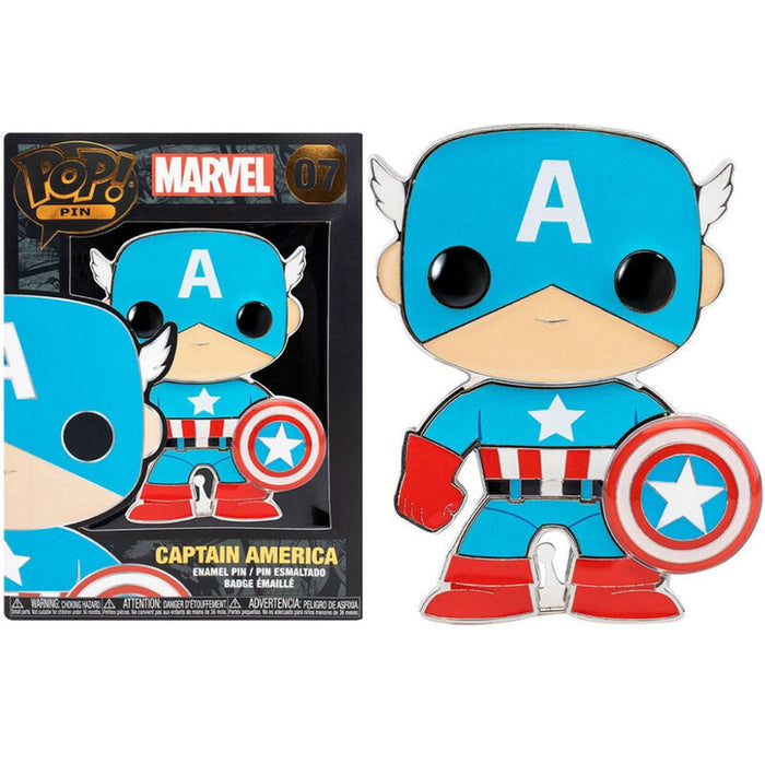Pop Pin Marvel Capitaine America 10cm - Funko - 1