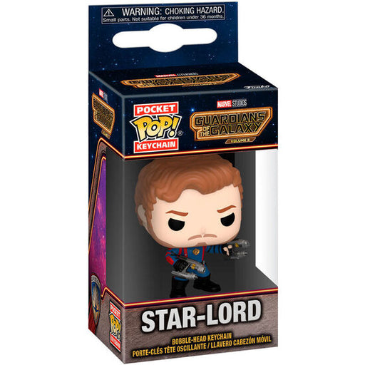 Porte-clés Pocket Pop Marvel Guardians of the Galaxy 3 Star-lord - Funko - 1