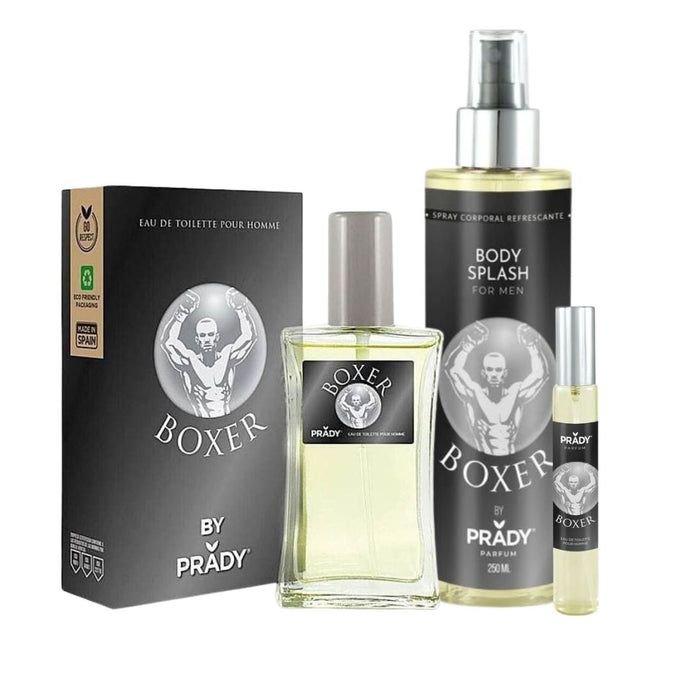 Pack Boxer (Parfum 90ml + Parfum 33ml + Brume pour le corps) - Prady - 1