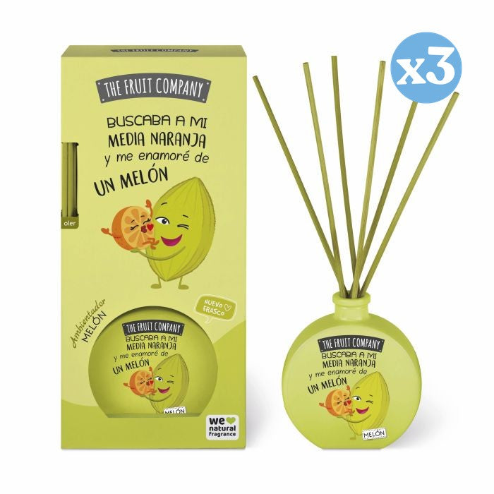Lot de 3 - Diffuseur Mikado 40 ml - Melon - The Fruit Company - The Fruit Company - 1